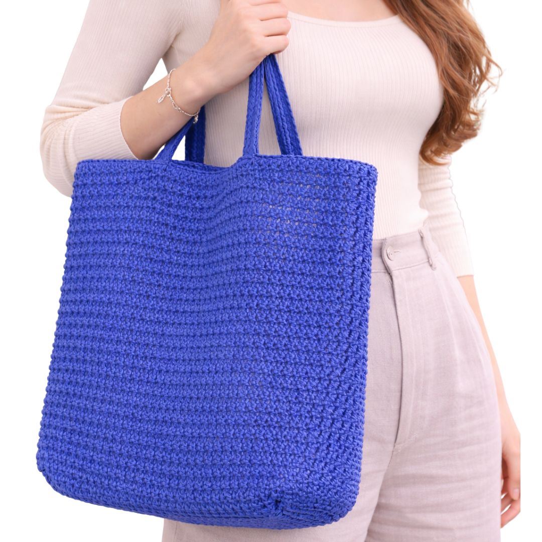 BOLSO CARTERA SHOPPER DE PAJA PLAYERAS